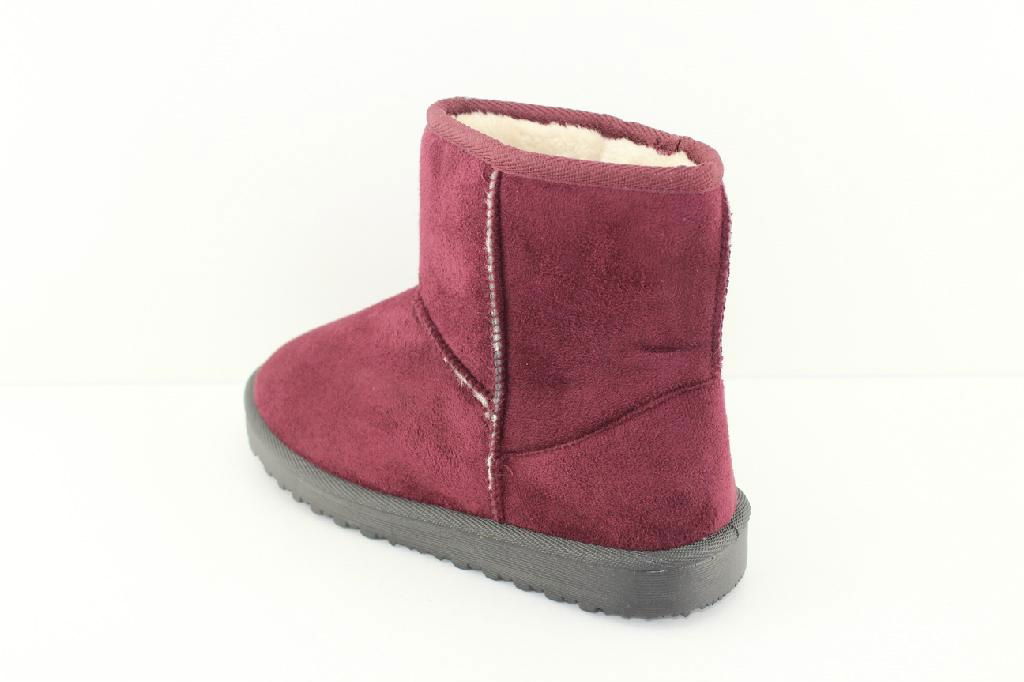 The cute lovely suede girls snow flat boots -HESK13043  4