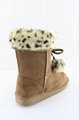 EVA outsole ankle snow boots for kids warm & lovely with hairy ball HESK13005  4