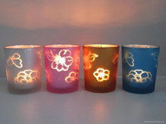 glass candle holder 