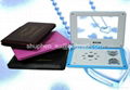 Portable dvd player 9 inch with av in and out  3