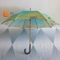 23'' x 8K Map cover straight umbrella wooden J handle 4