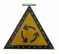 太阳能三角环岛标志