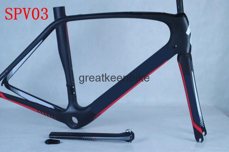 2013 RFM105 SPV03 MATTE FULL Carbon Road Bicycle Frame di2 &mechanical Group 2