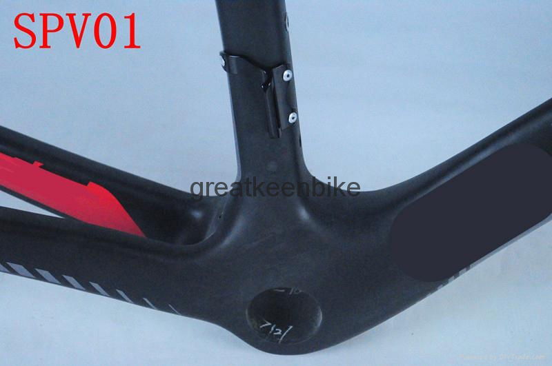 2013 RFM105 SPV01 MATTE FULL Carbon Road Bicycle Frame di2 &mechanical Group 5