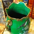 翠綠色鳥語花香古典手繪高溫陶瓷花瓶擺件 3
