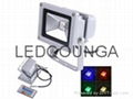 RGB 10W Outdoor LED Floodlights