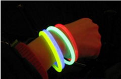 8'' Non-toxic chemical premium glow bracelets 