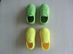 Environmental Candy Color Shoes Shape Silicone Cleaning Brush