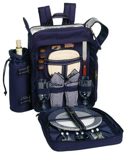 All In One Picnic Travel Backpack Plates Cutlery Set  2