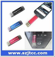 Hot Selling New Patent Metal OTG Smartphone USB 2.0 Flash Drive