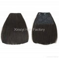 Human Hair Fringe Clips in hair extensions 3