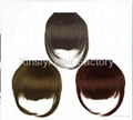 Human Hair Fringe Clips in hair extensions 4