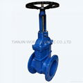 Resilient Seated Flanged OS&Y gate valve with handle wheel 1