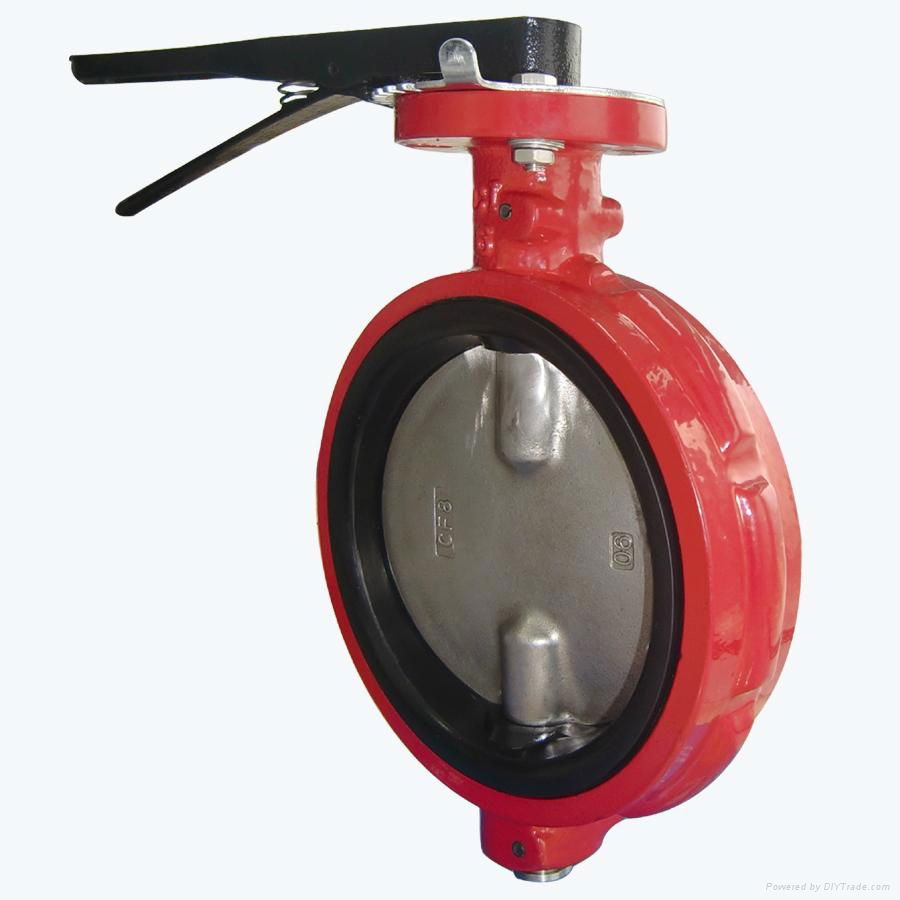 ASME B16.1 hastelloy slim disc butterfly valve with NBR rubber seat  2