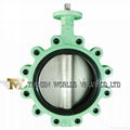 CLASS 150 WCB/WCC Lug butterfly valve with soft sleeve seat 2