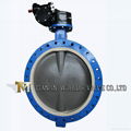  DN 1200 JIS standard vulcanizated seat flanged butterfly valve with PFA disc 1