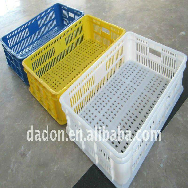 plastic crate for fruit and vegetable storage