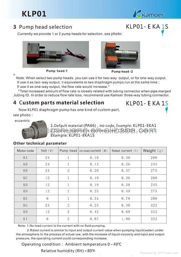 Kamoer diaphragm pump  4