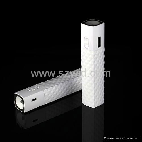 High Brightness 2200mAh LED lamps Mobile Portable Power Bank