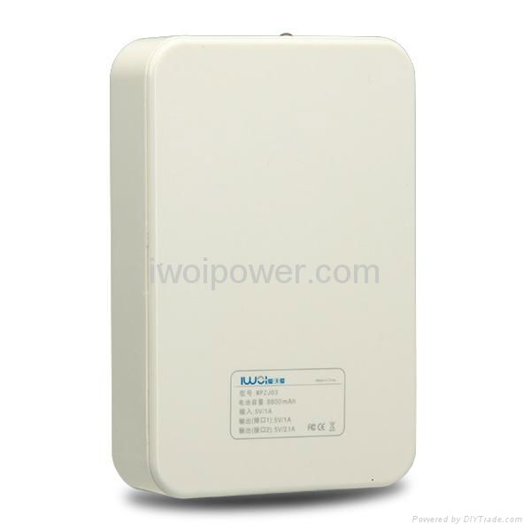 Portable Power Bank 8800mAh with dual charger USB socket 4