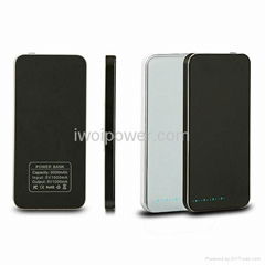 9mm thickness portable ultra thin power bank with 5000mAh capacity