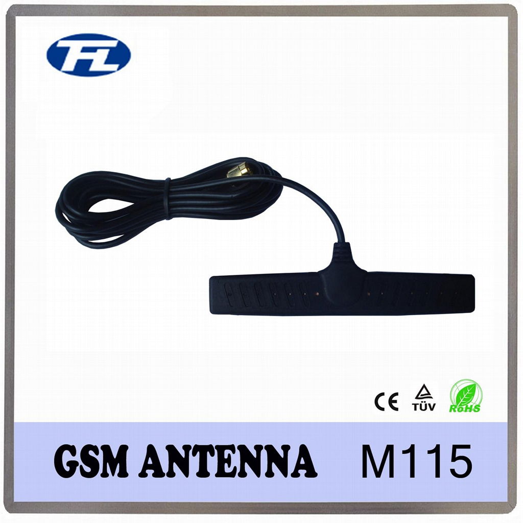 Adhesive RG174 SMA male connector GSM antenna 108*16.8*4.7mm  2