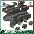 Hot selling 100% unprocessed human remy hair extension body wave brazilian hair 2