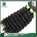 High quality 5a grade deep wave virgin brazilian human hair 4