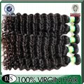 High quality 5a grade deep wave virgin brazilian human hair 5