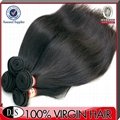 Peruvian natural straight human virgin hair 5a grade 4