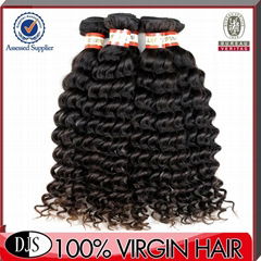 Peruvian deep wave human virgin hair extension