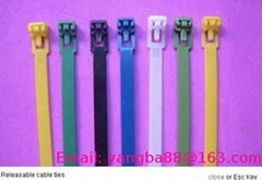 Releasable cable tie