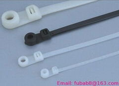 Mountable head cable tie