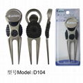 Golf Manufacturer Zinc Alloy Golf Repair Tools Custom Golf Divot Gift