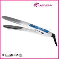 Hot 1" slim 450F dual voltage nano Titanium flat iron 4