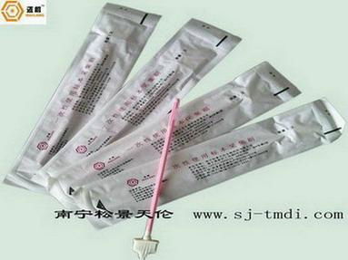 Cervical cell collection brush: