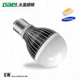 LED Bulb 6W with E27 Samsung chip