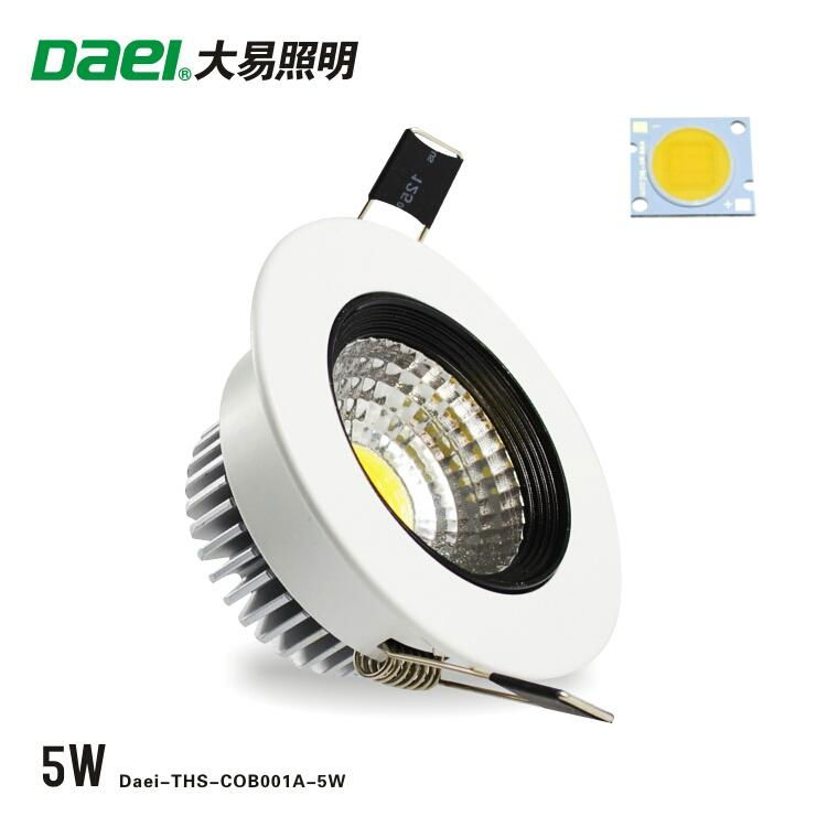Daei Brand 2.5" LED downlight 5W ceiling spotlight COB LED THS-COB001A-5W