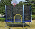 Trampoline with basketball hoop 2