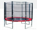 Trampoline with safety enclosure 1