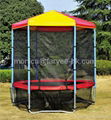 Trampoline with safety enclosure 3