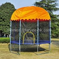 Trampoline with safety enclosure 4