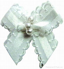 Pre made satin ribbon bow Christmas bow