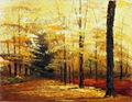 Scenery of grove oil painting 1