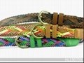 Women's Braided Belt with antique gold