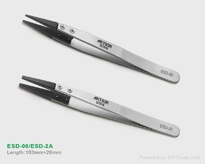 AKTION can change-head Stainless steel tweezers 2