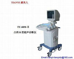 Digital ultrasound scanner with trolley