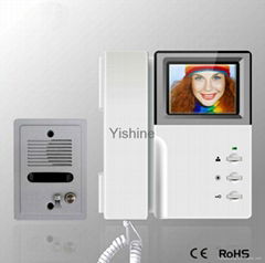 3.5 inch and 4 inch video intercom system pinhole camera