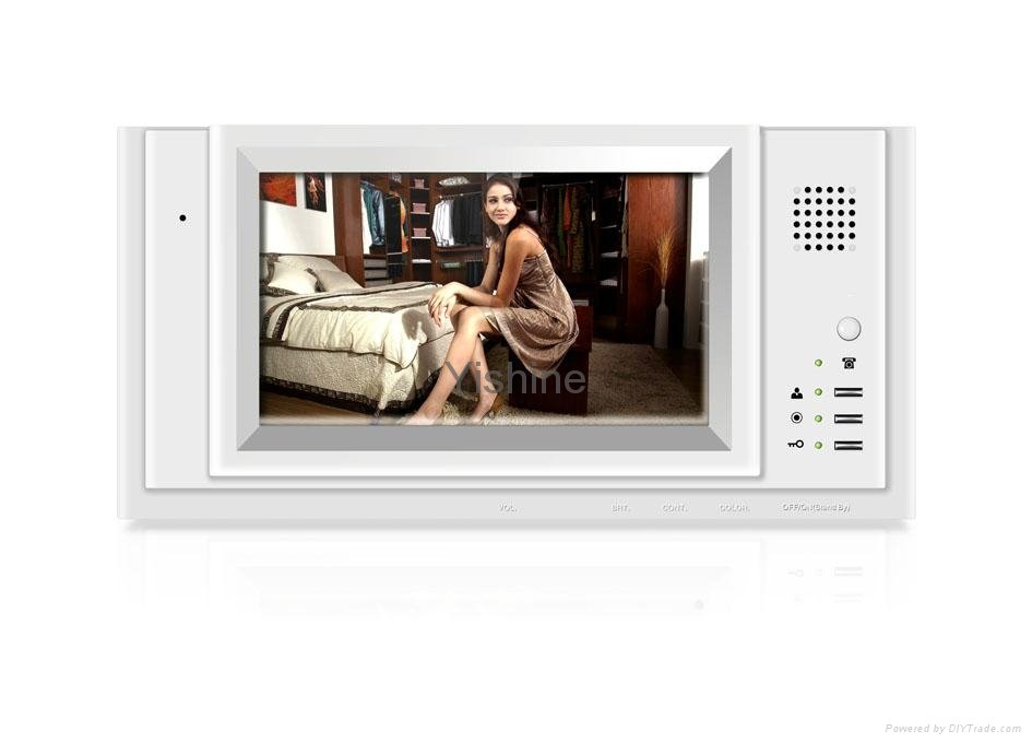 7 inch handsfree video door phone DVR function