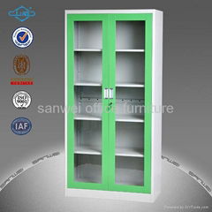 modern design full glass door filing cabinet